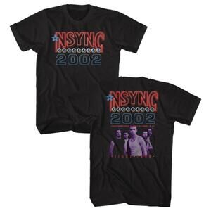 NSYNC Celebrity Final Tour 2002 2 Sided Pop T-Shirt